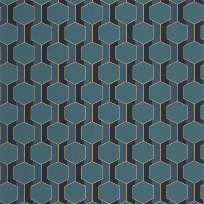 Hamilton Wallpaper – Casadeco (Navy)
