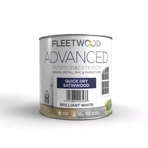 Fleetwood 5 Litre Advanced Quick Dry Satinwood White