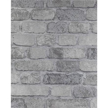 Load image into Gallery viewer, BRICK WALLPAPER RD411 GREY